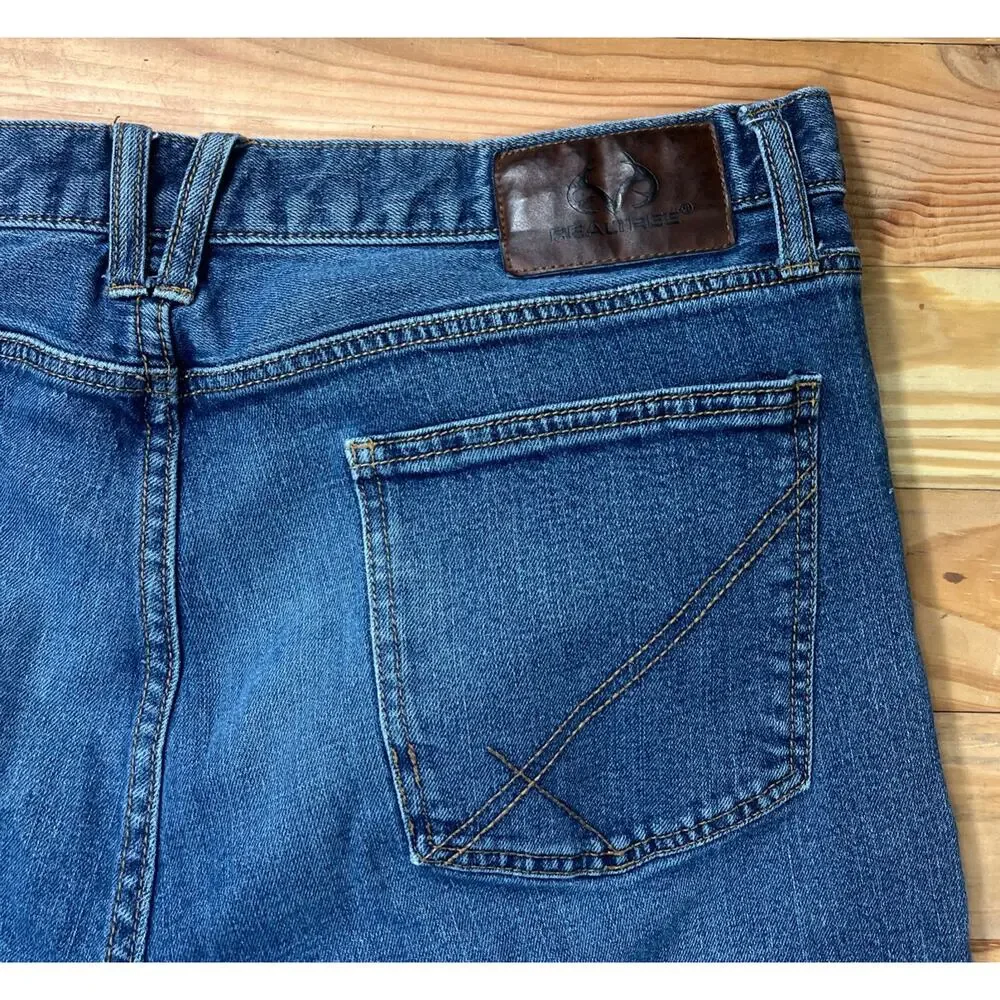 Realtree Men's Denim Jeans 36X30 Light Wash